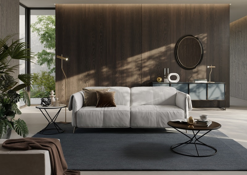 Sofá Seagull de Claudio Bellini homenageia o design atemporal de Natuzzi