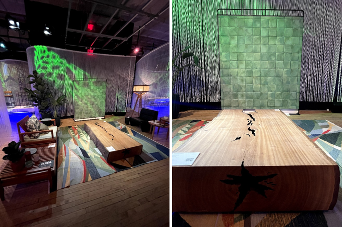 Eliane participa da exposição Casa Brasil NY com o azulejo Esfera Verde, assinado pelo designer Zanini de Zanine