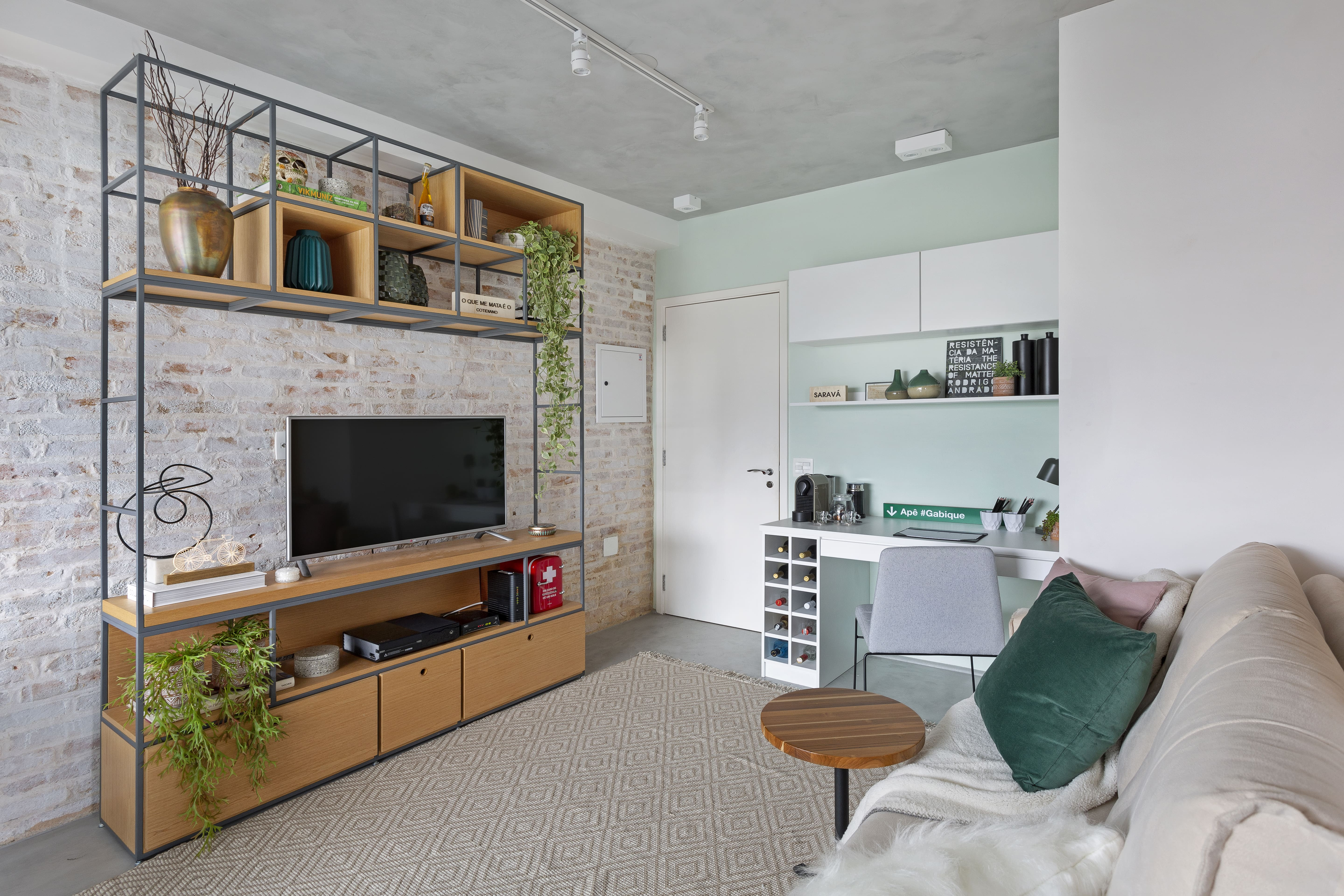 O charme e a personalidade do tijolinho aparente no décor