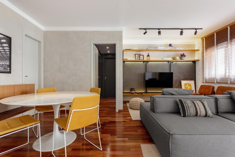 Ilha da tranquilidade: um novo apartamento com muita personalidade