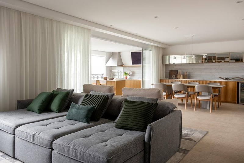 Apartamento com cara de casa