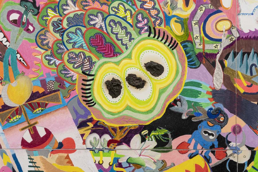 Exposição “Depois que entra ninguém sai”, primeira individual do artista Thiago Barbalho no Rio de Janeiro, na Nara Roesler