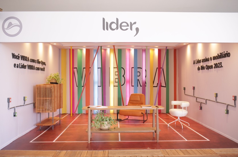 Lider Interiores apresenta design brasileiro no Rio Open 2023