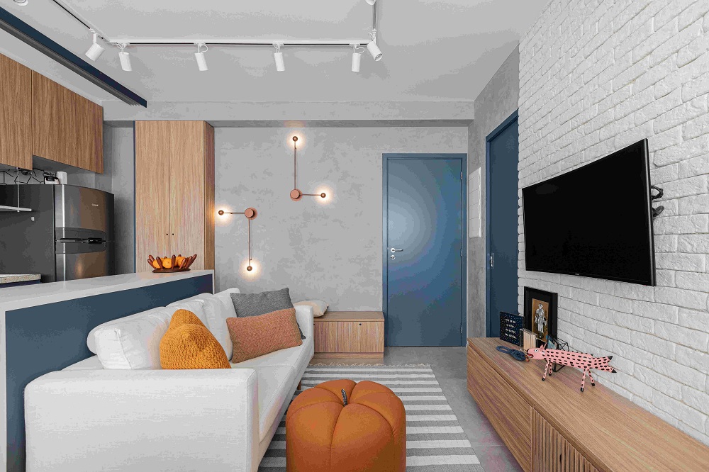 Studio Moby Dick assina apartamento studio, em São Paulo
