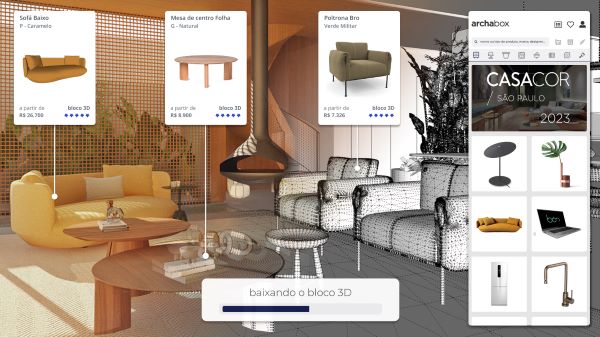 Versões 3D de produtos expostos na CASACOR SP são destaques nas primeiras semanas da mostra