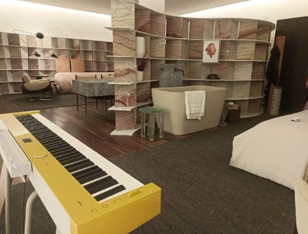 Ambiente da Casa Cor recebe Piano Privia da Casio
