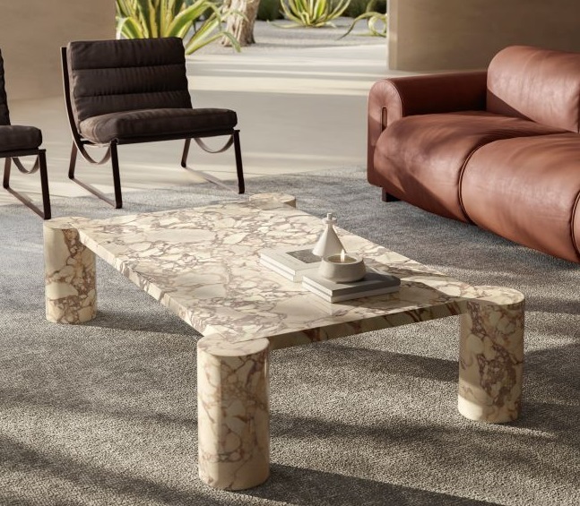 Mesas Natuzzi Italia no centro do décor