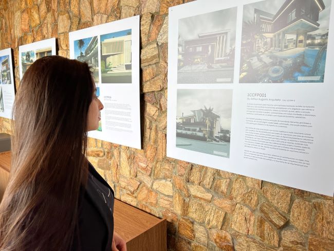 Projetos de fachadas conceituais ganham destaque em exposição no Colinas de Camboriú Village, no litoral de SC