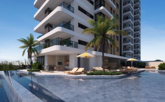 Empreendimento em Balneário Piçarras se destaca por oferecer Friends & Pool, um Cocktail Bar e uma piscina climatizada como diferenciais