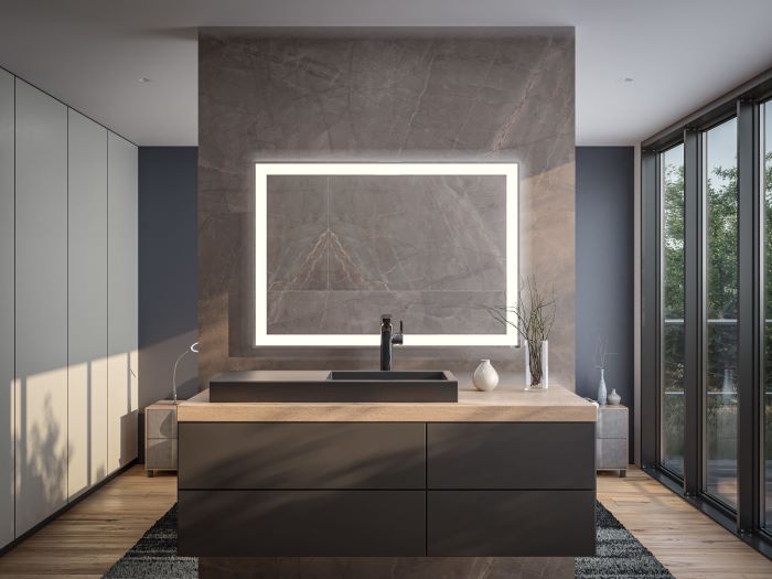 Espelho iluminado: versatilidade que realça a decoração de interiores