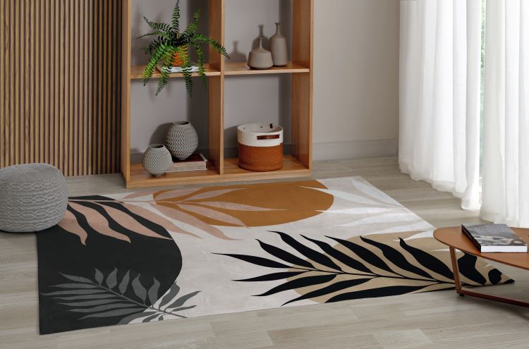 Tendências na decoração em 2024: tapetes incluem estampas geométricas, fios desfibrados e padrões
