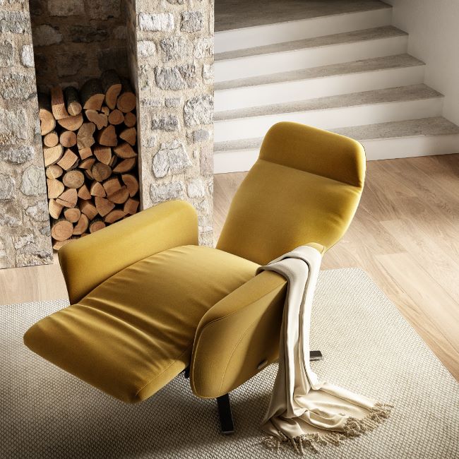 Natuzzi Editions apresenta a poltrona Sydney com o inovador mecanismo Dual Power