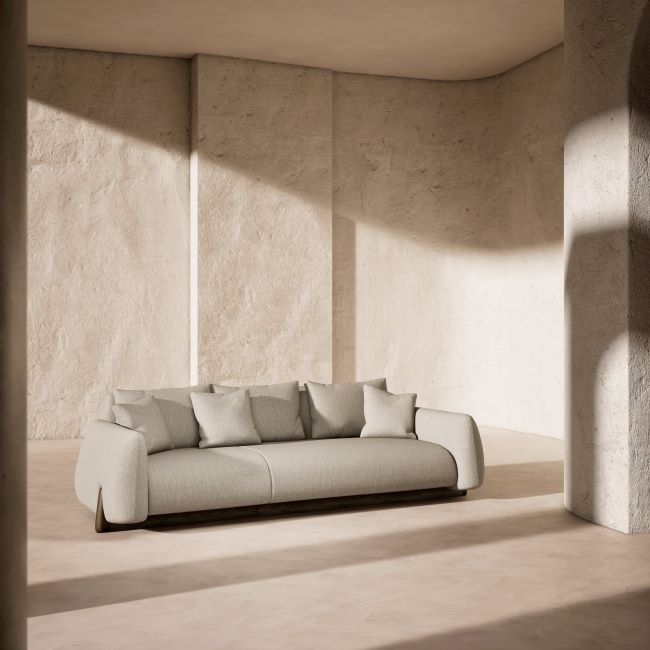 Andrea Steidl revive a tradição da Apúlia no Sofá Mirai para Natuzzi Italia