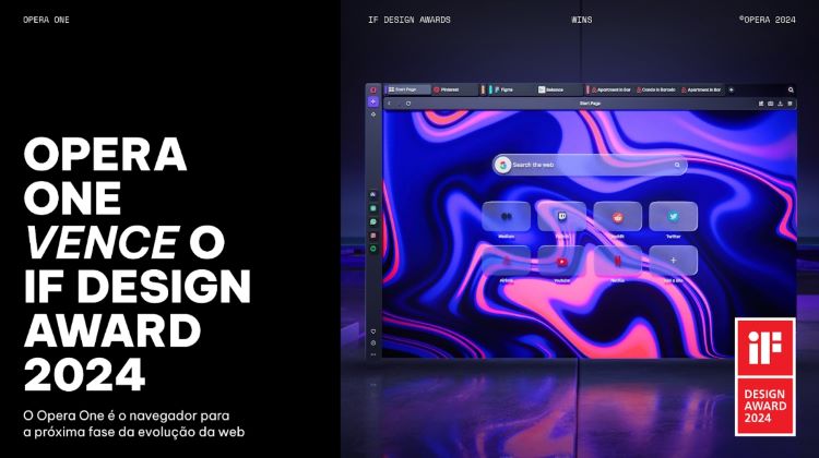 Opera One é premiado com o iF DESIGN AWARD de 2024