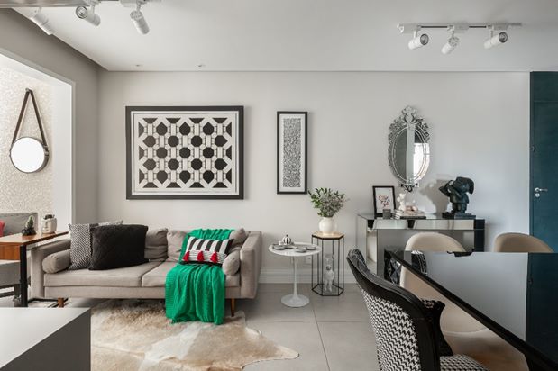 Apartamento adota o conceito All Gallery