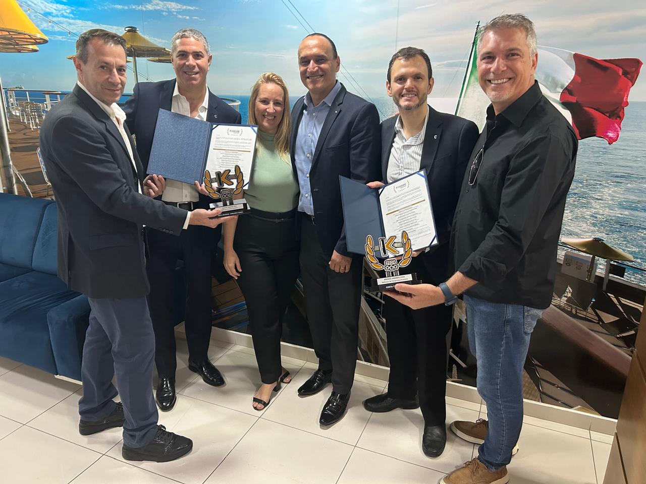 Costa Cruzeiros recebe prêmios no Krooze Awards 2024 e destaca compromisso com a satisfação do cliente