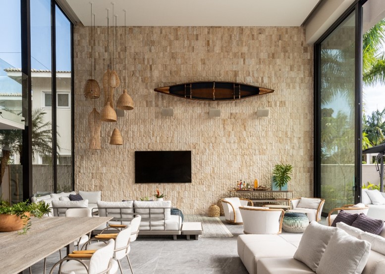 A beleza das pedras naturais na arquitetura de interiores