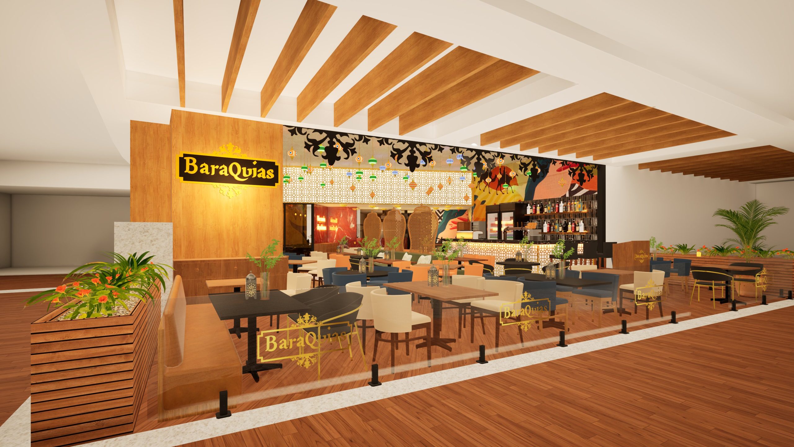 Studio Guilherme Bez adota sotaque árabe em shoppings de Curitiba