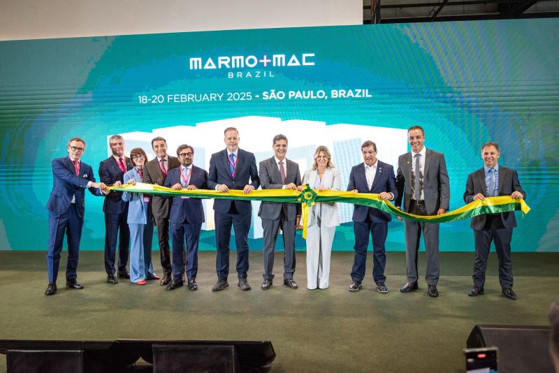 Pedras naturais ganham palco global na Marmomac Brazil