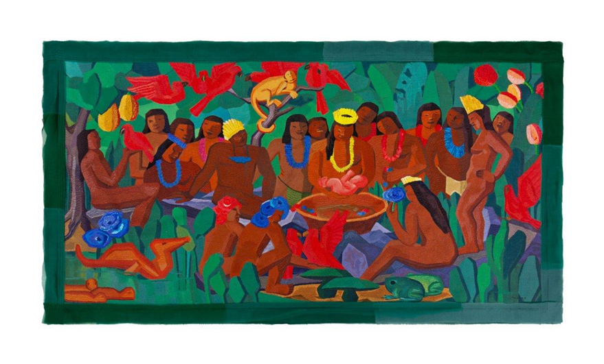by Kamy apresenta sua primeira tapeçaria de Tarsila do Amaral bordada no Brasil