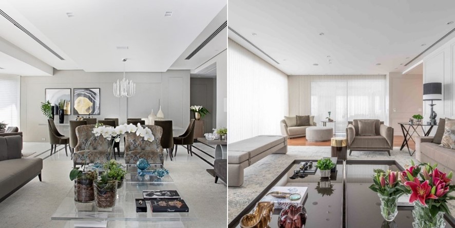 Mesma planta, dois projetos bastante distintos e a força transformadora da arquitetura de interiores