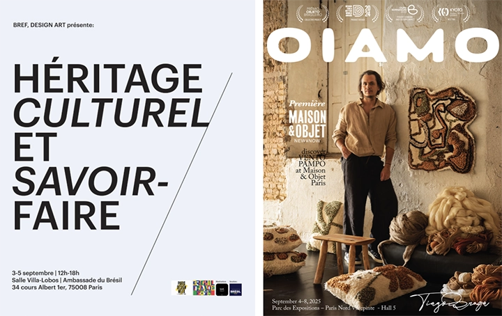 Tiago Braga participa de duas exposições de destaque durante a Paris Design Week 2025