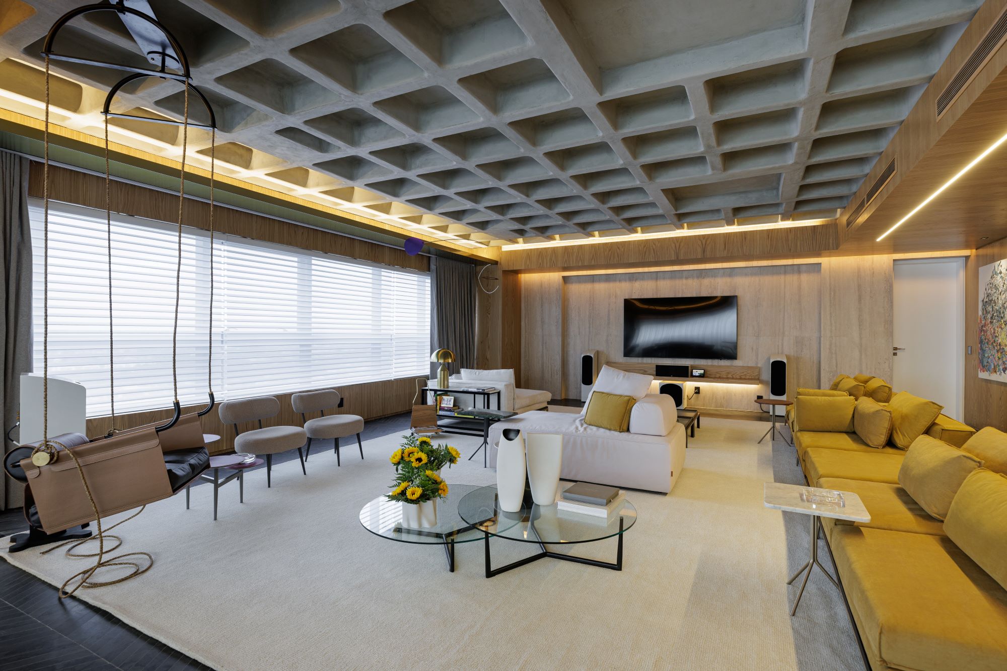 Rodolfo Fontana assina projeto que une estética industrial e conforto em amplo apartamento de 280 m²