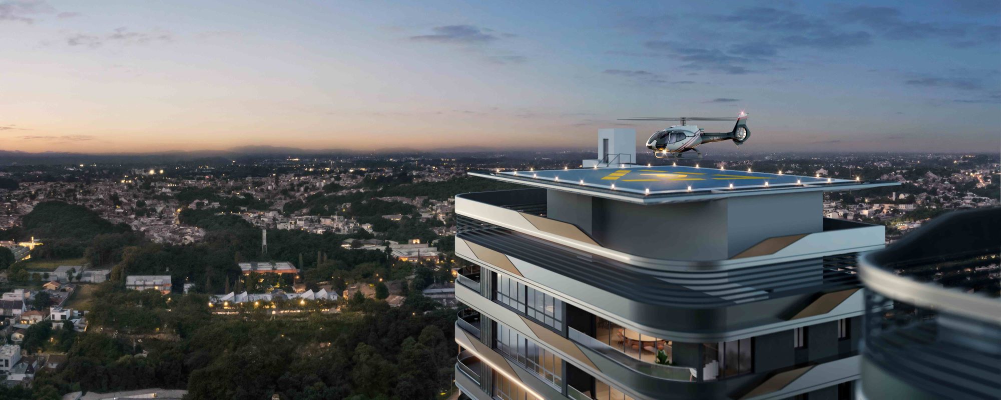 Com heliponto e design Pininfarina, Plaenge lança maior projeto de luxo de Curitiba