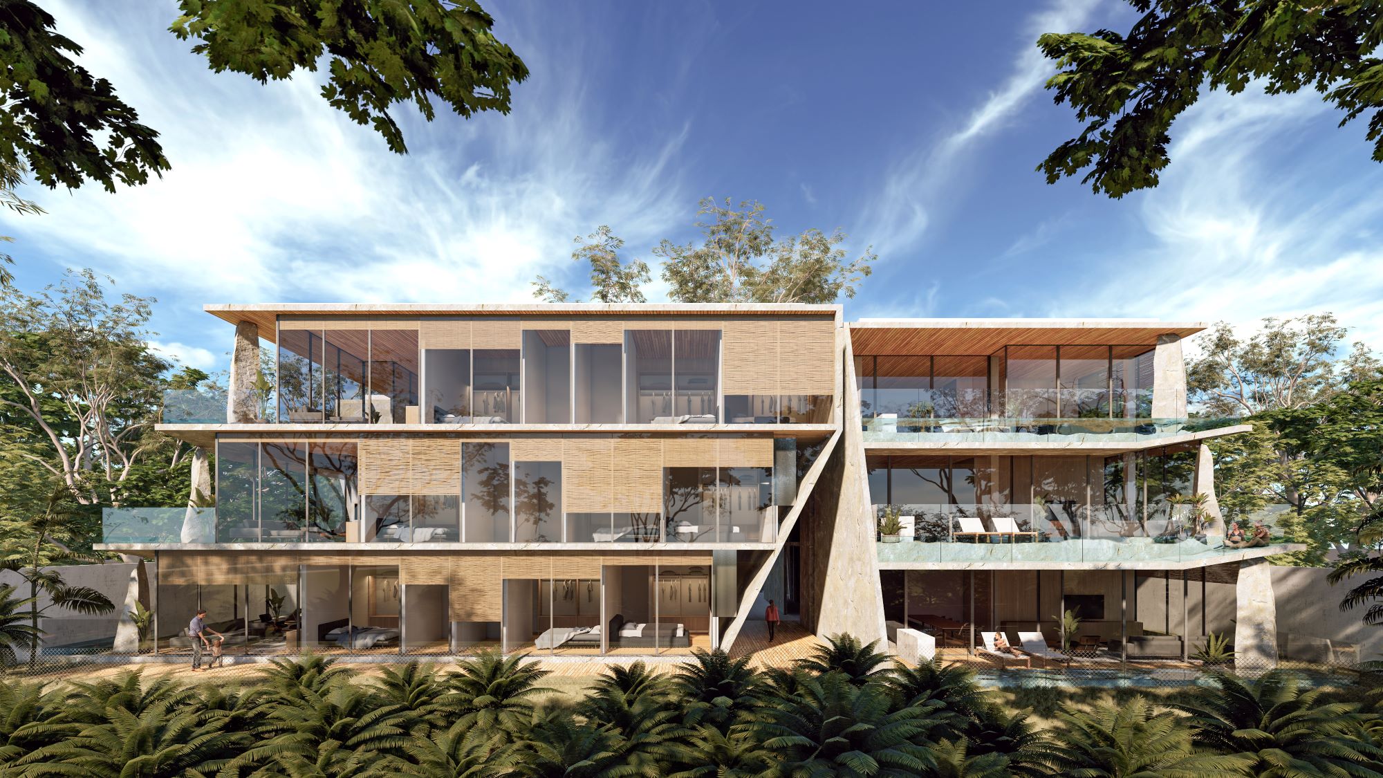 Madeira, pedra e concreto aparente: a nova estética que redefine o luxo imobiliário no Brasil