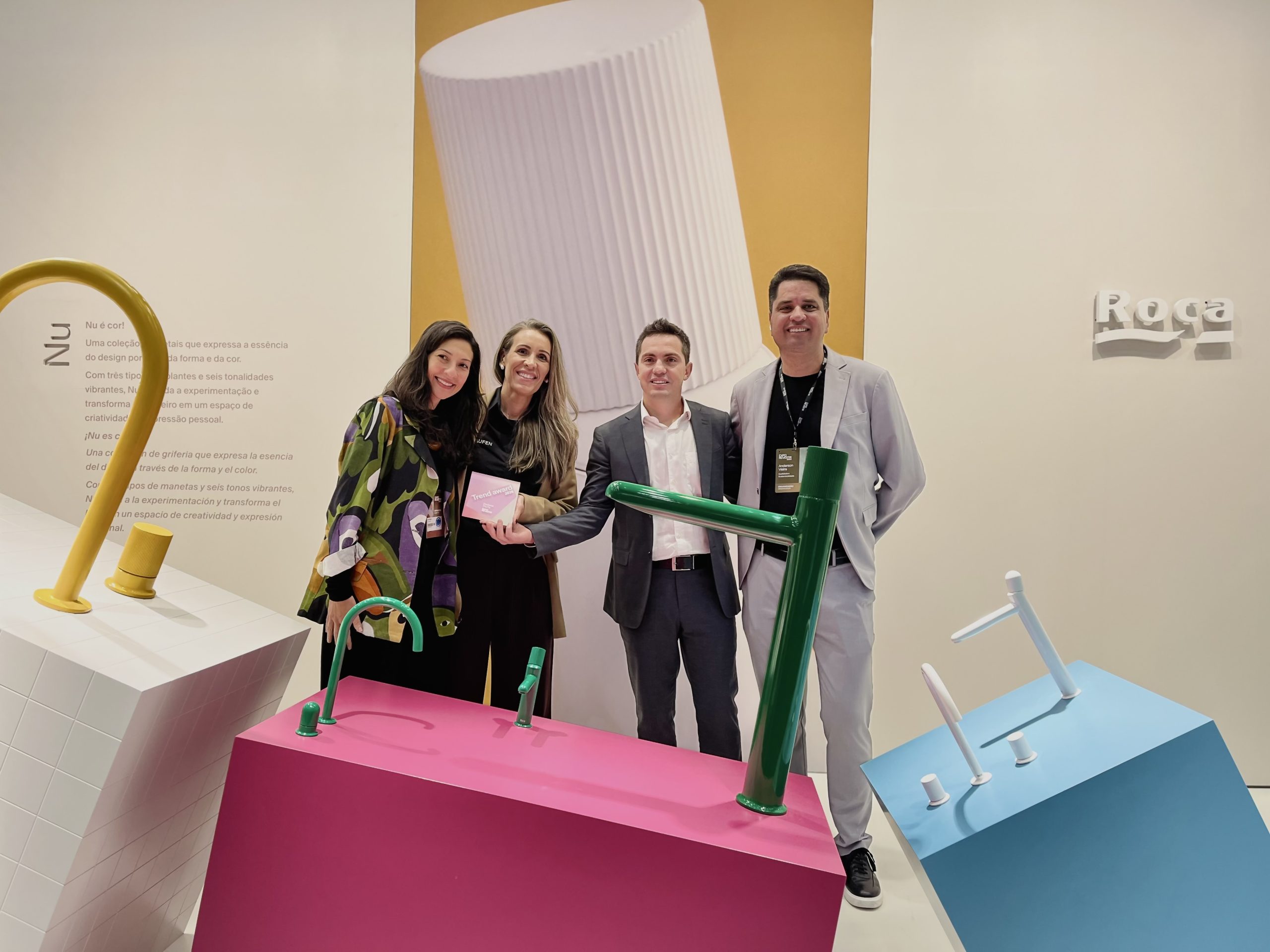 Coleção Nu, da Roca, conquista Trend Award 2026 na Expo Revestir