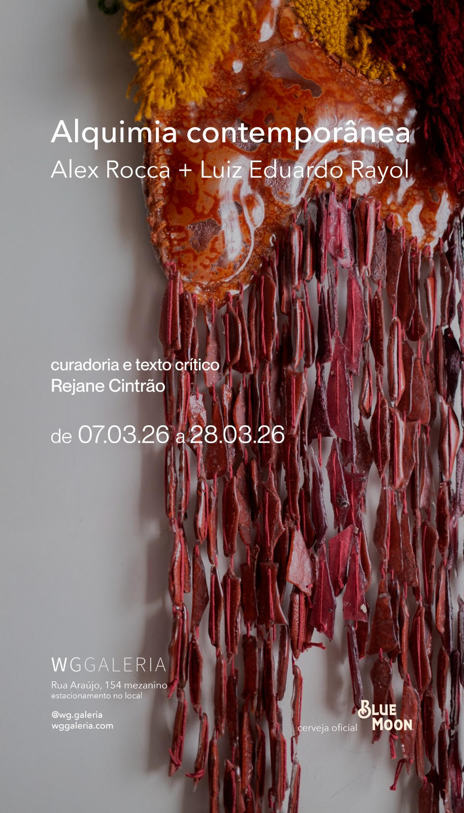 Exposição na WG galeria reúne obras de Alex Rocca e Luiz Eduardo Rayol, explorando suas experiências prévias no design e trabalhos com materiais milenares