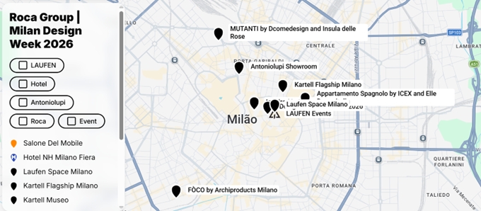 Roca marca presença em Milan Design Week com instalações no Fuorisalone