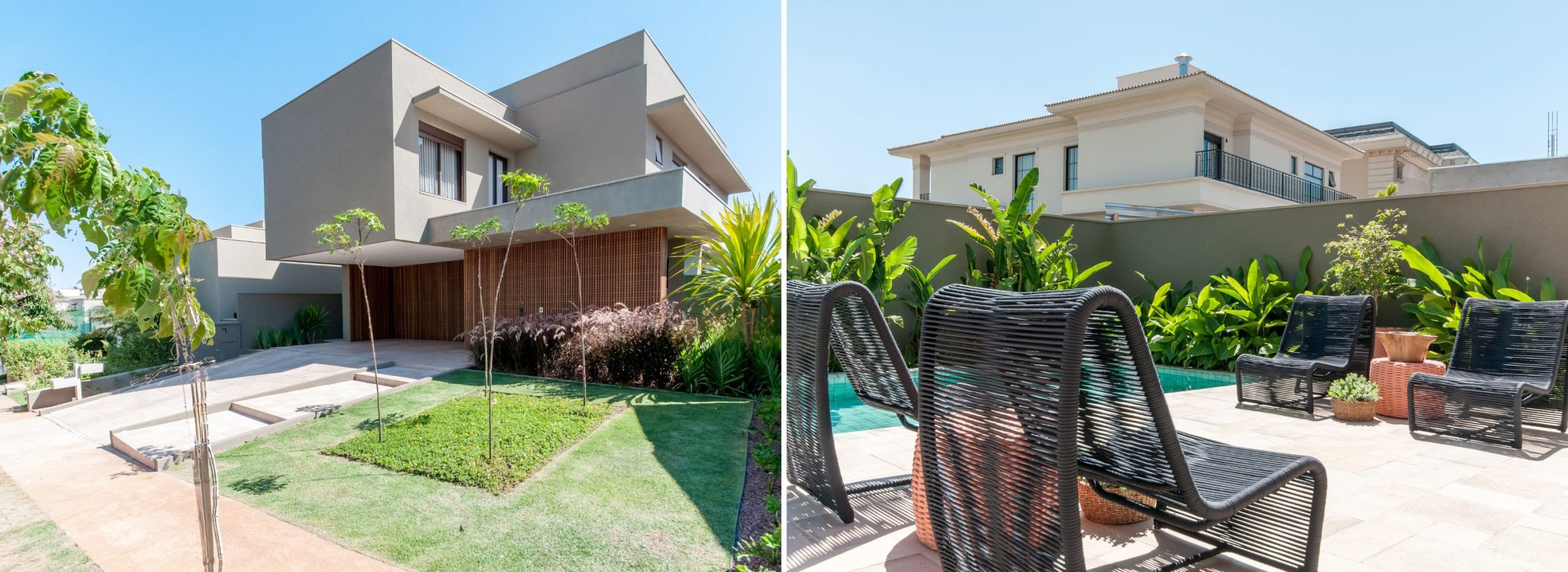 Linhas retas e arquitetura contemporânea marcam projeto de residência